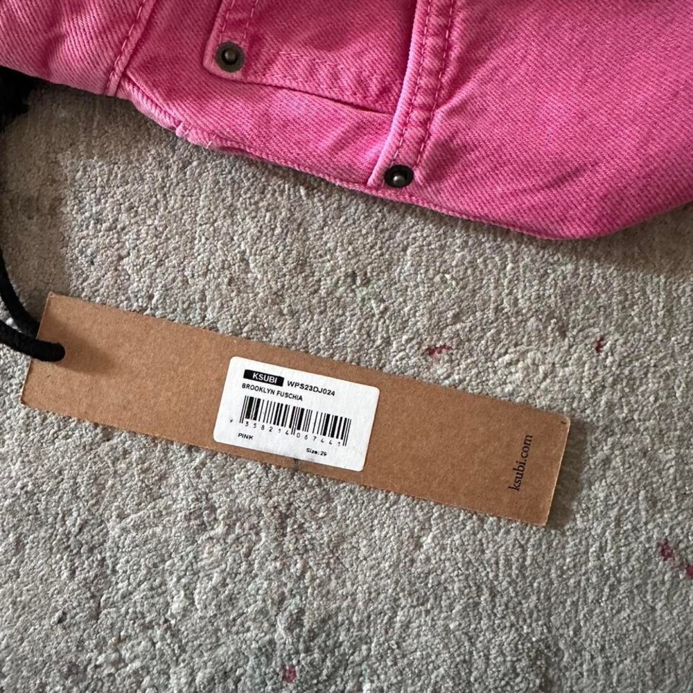 NWT‎  Ksubi Brooklyn Fuschia Straight leg Jeans size 29 - Picture 7 of 8